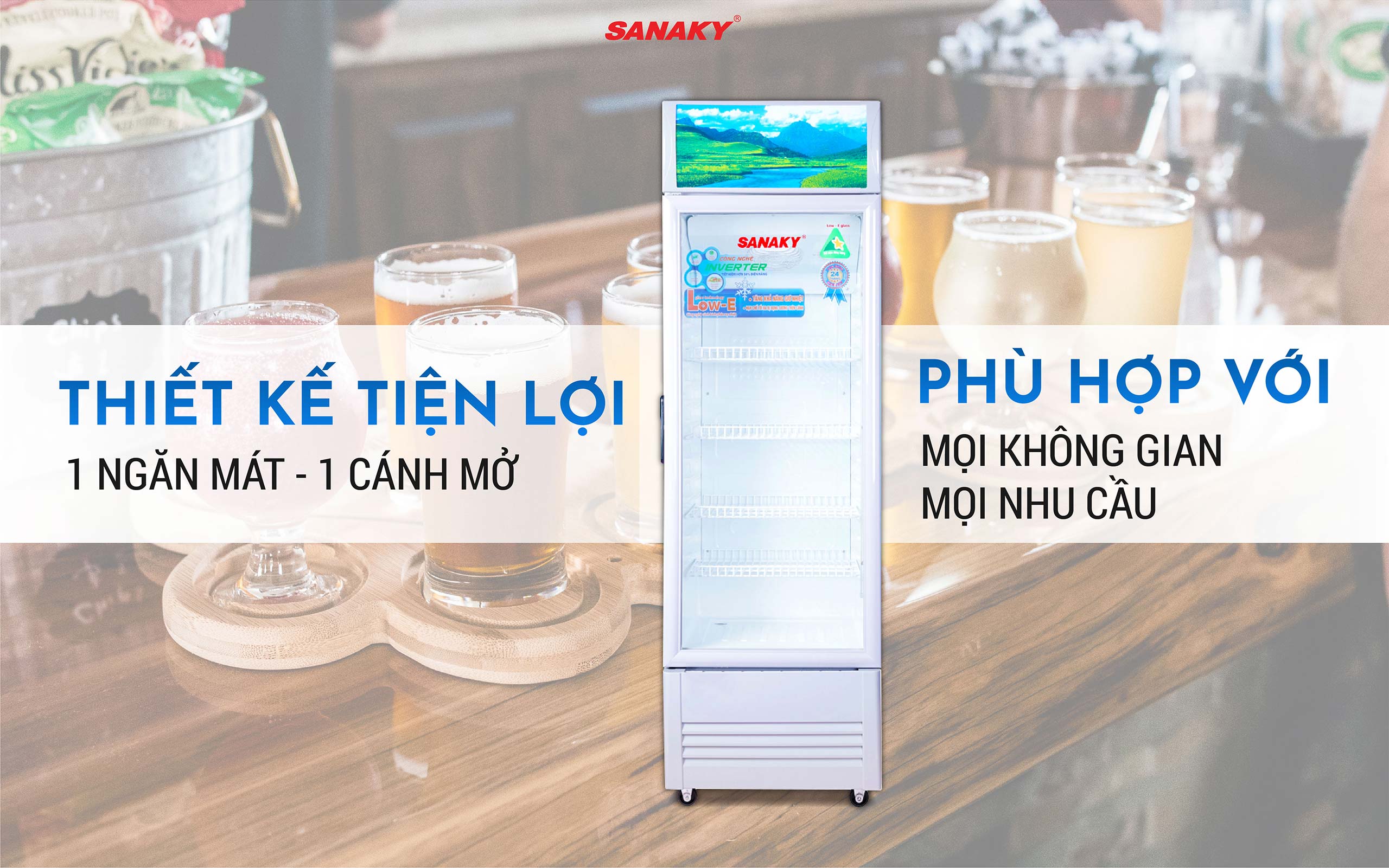 Tủ Mát Sanaky Inverter 400 Lít 