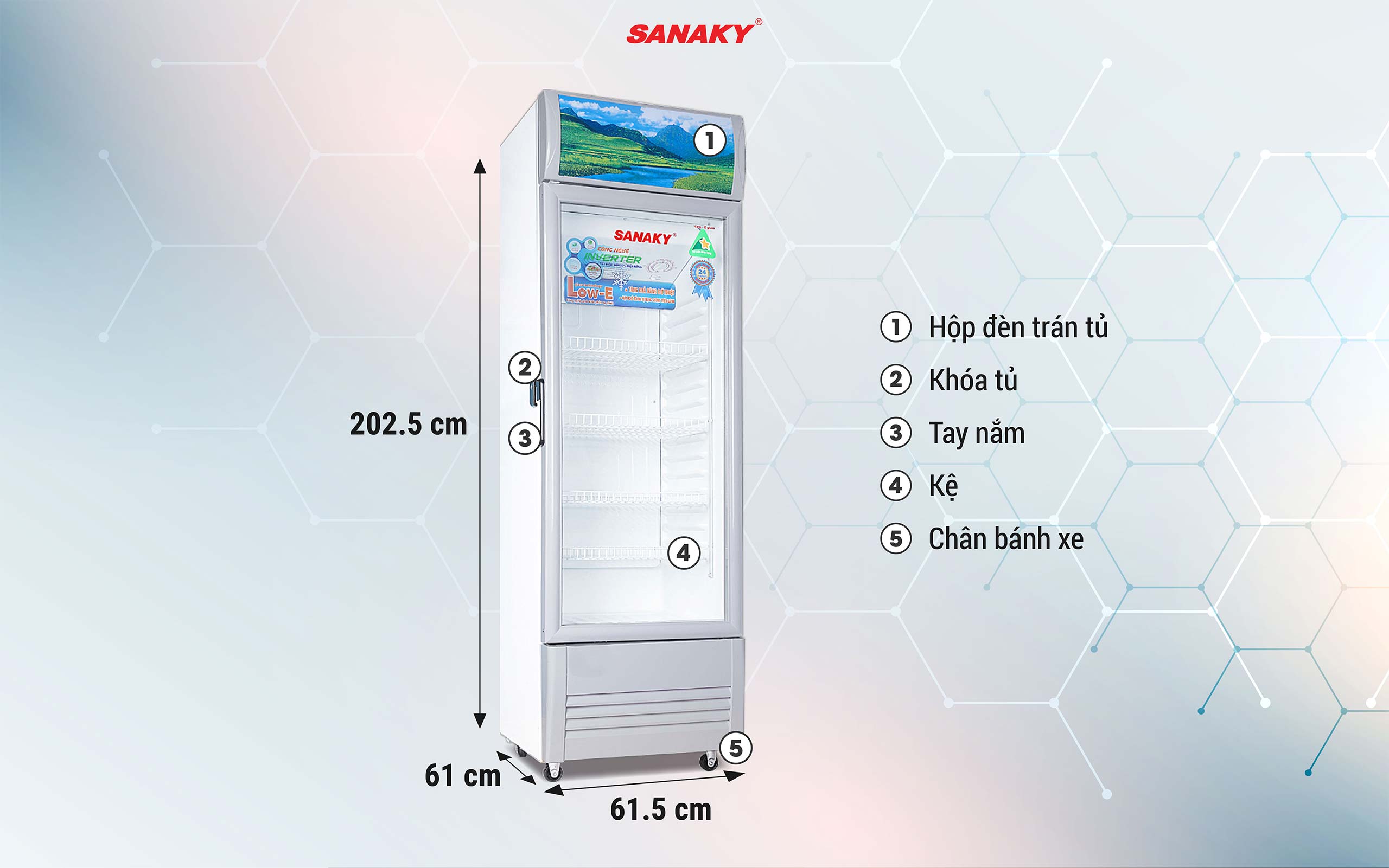 Tủ Mát Sanaky Inverter 400 Lít 
