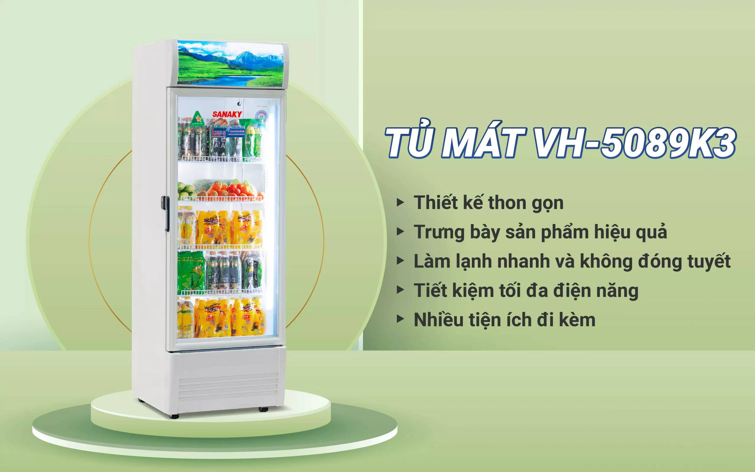 Tủ Mát Sanaky VH-5089K3 480 lít