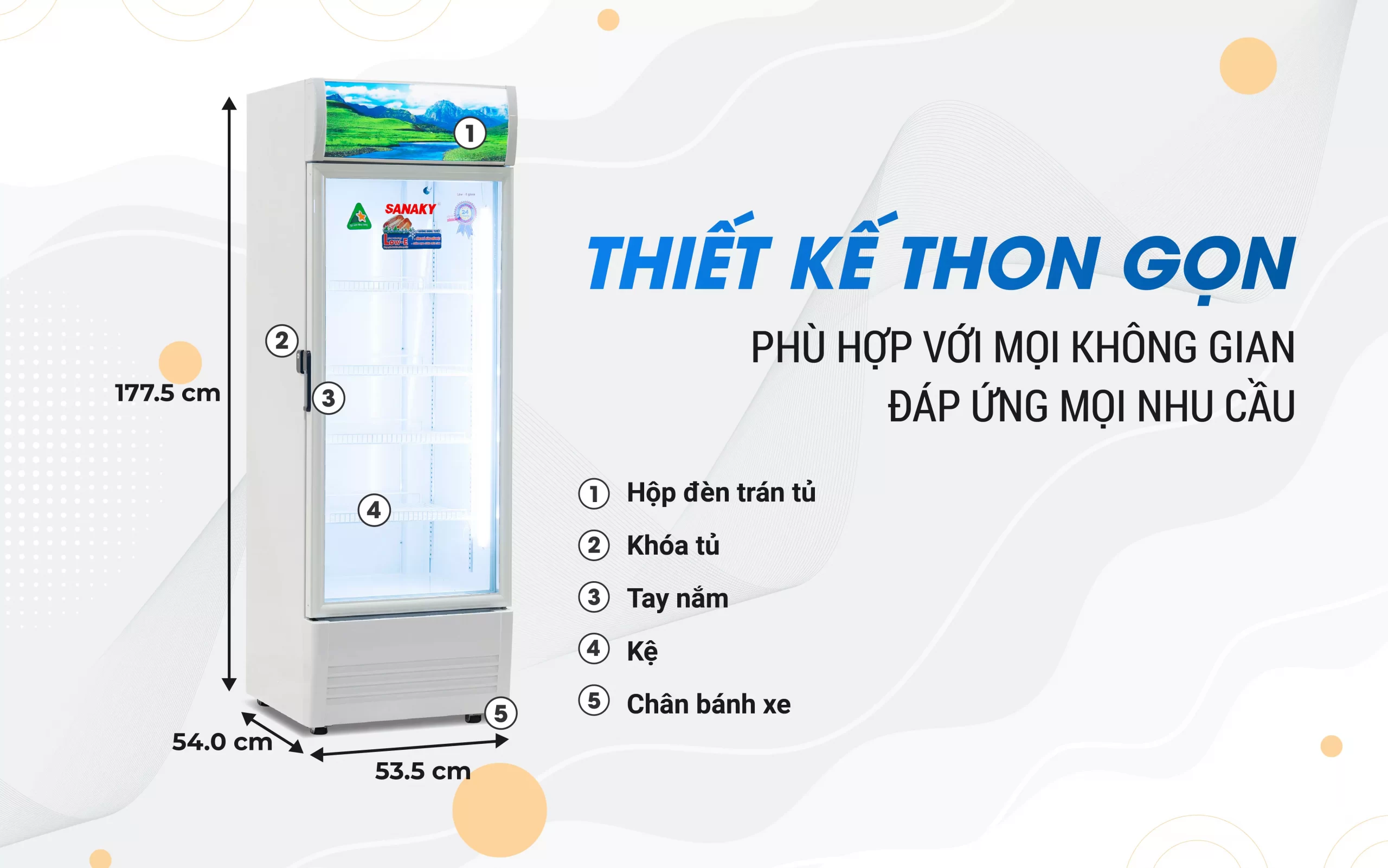 Tủ Mát Sanaky Inverter VH-2589K3 240 lít
