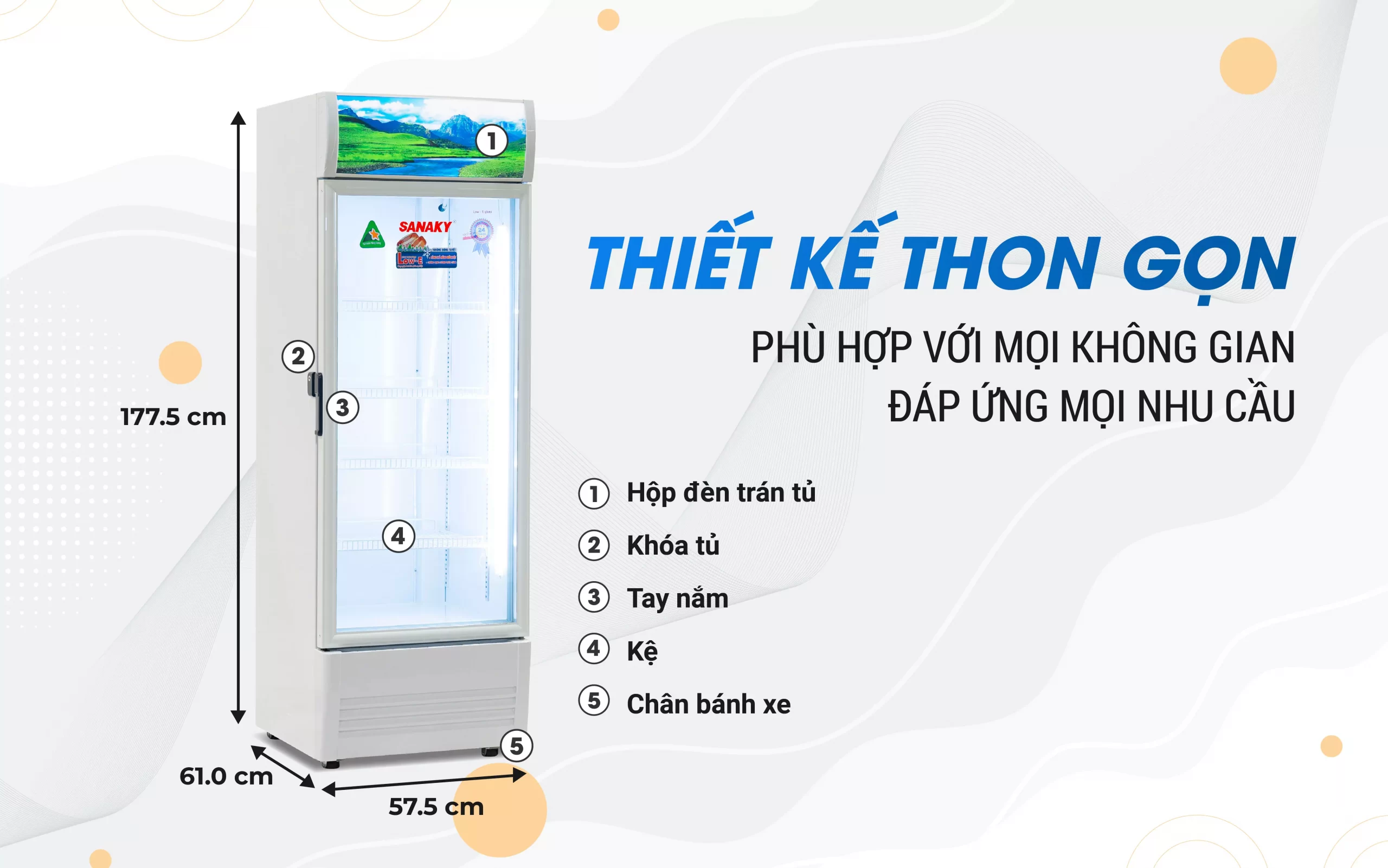 Tủ Mát Sanaky VH-3089K 300 lít
