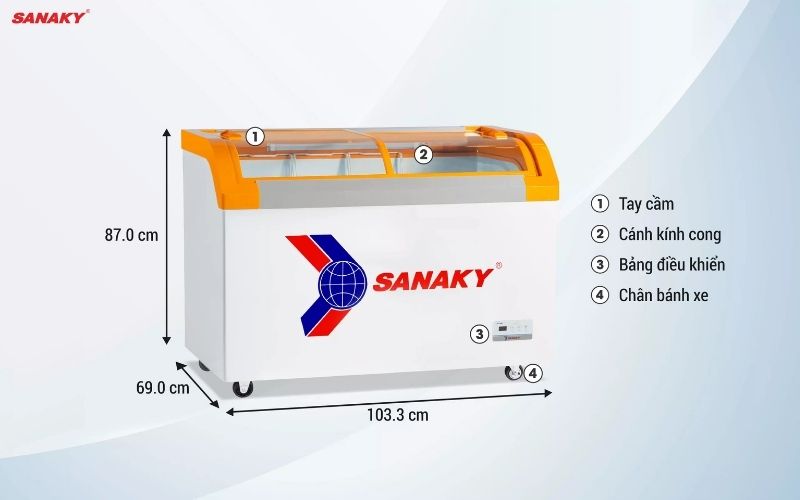 Tủ Đông Sanaky VH-3899KB 380 lít