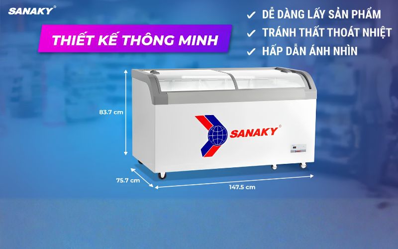 Tủ Đông Sanaky VH-888KA 800l