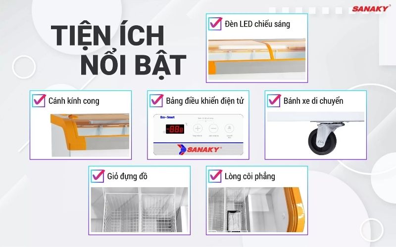 Tủ Đông Sanaky VH-899KA 800 lít 