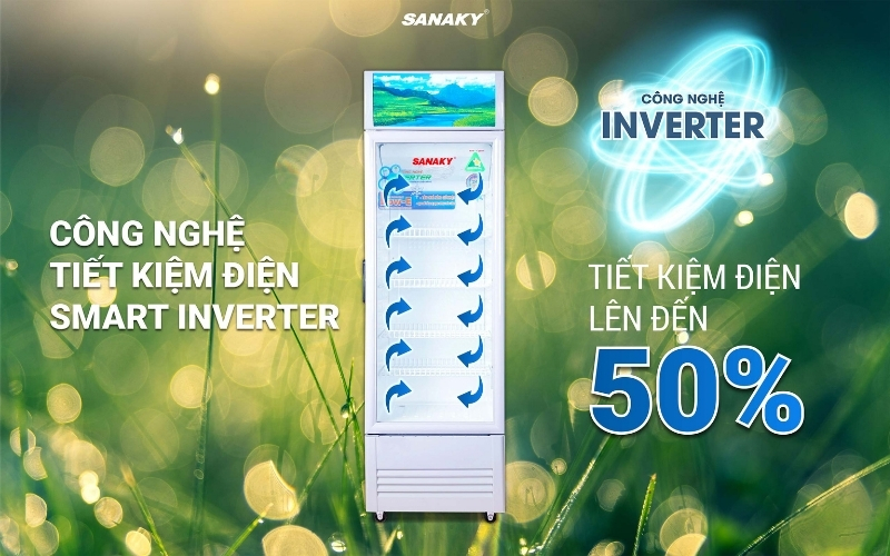 Tủ Mát Sanaky Inverter VH-218W3L 218 lít