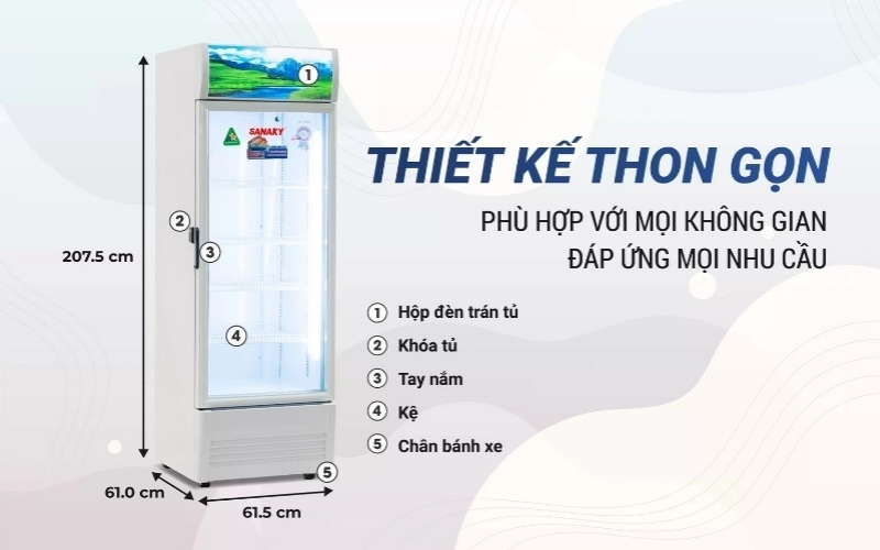 Tủ Mát Sanaky VH-4089K 400 lít