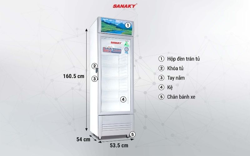 Tủ Mát Sanaky VH-218KL 218 lít 