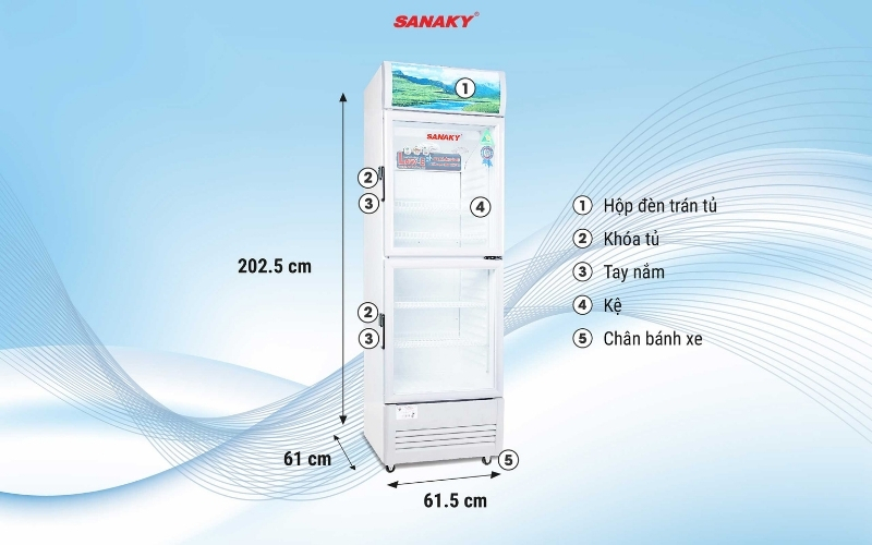 Tủ Mát Sanaky VH-308WL 300lít