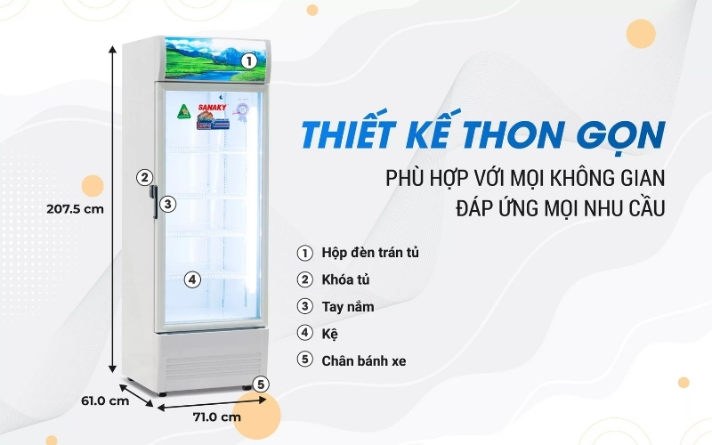 Tủ Mát Sanaky VH-5089K 480 lít