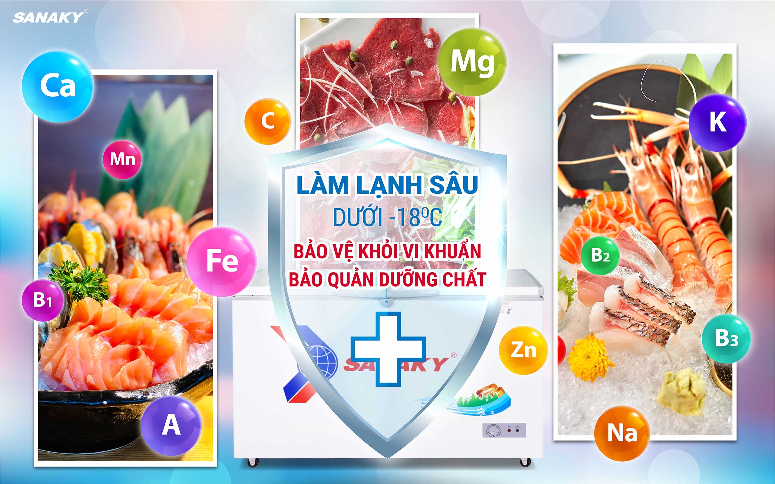Làm lạnh sâu chất lượng làm lạnh tốt