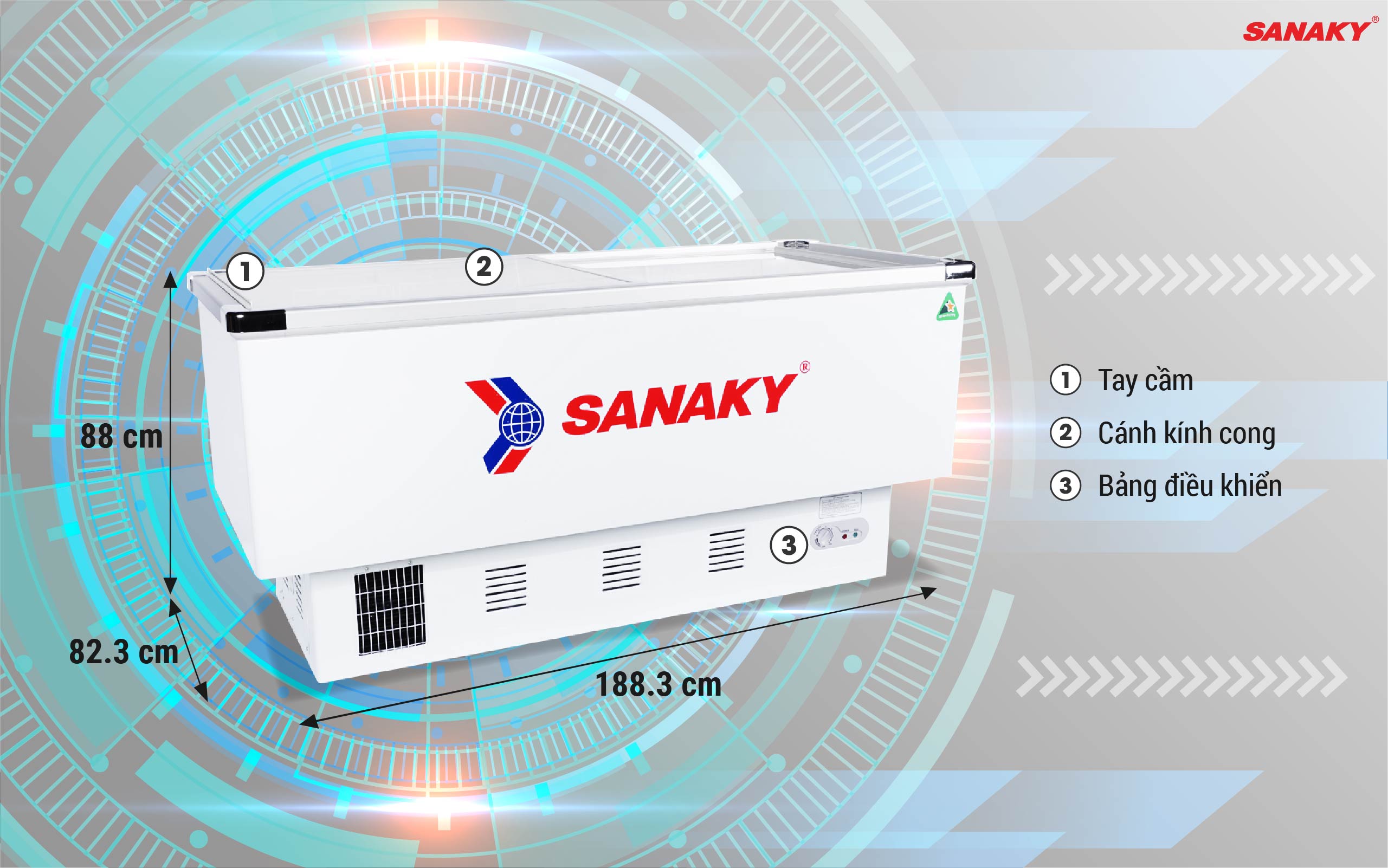 Tủ Đông Sanaky VH-999K 516 lít